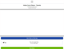 Tablet Screenshot of indiancurrypalace.com